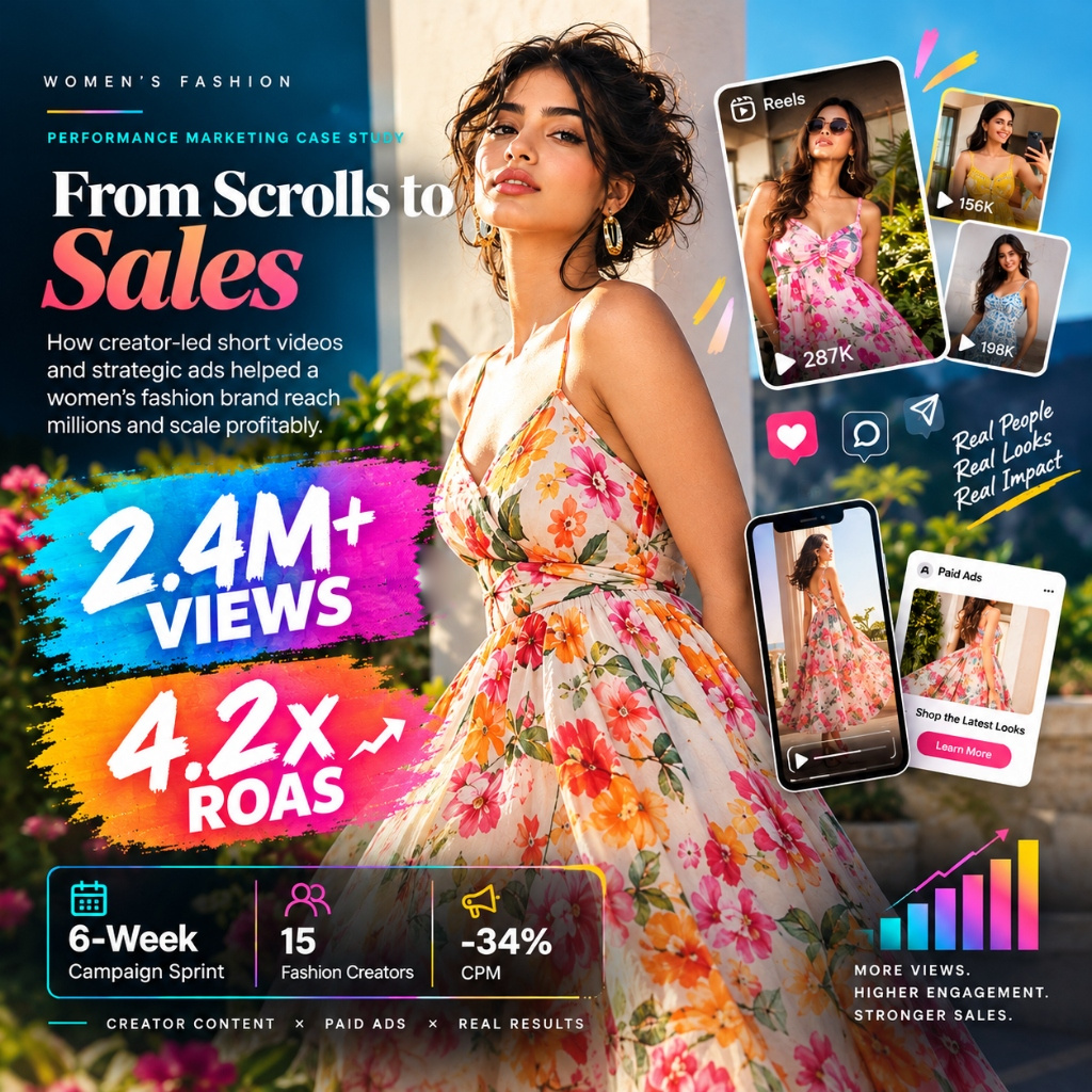 Creator Styling and Try-On Reels: Generating 2.4M Views for Women's Dress Collections